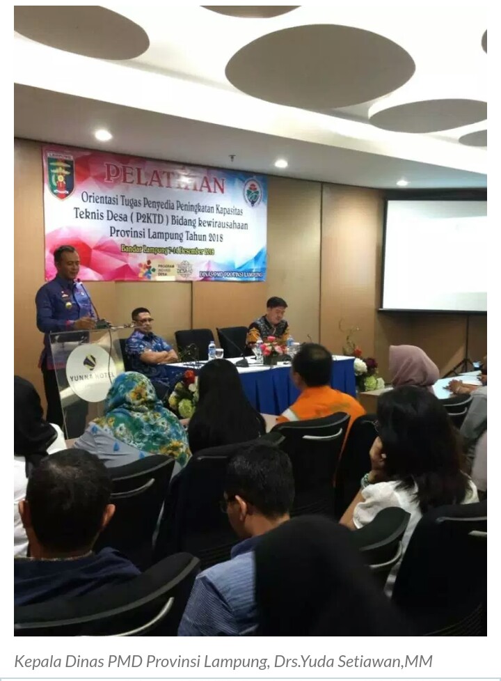 Dinas Pemberdayaan Masyarakat Desa Prov Lampung Orentasi P2KTD