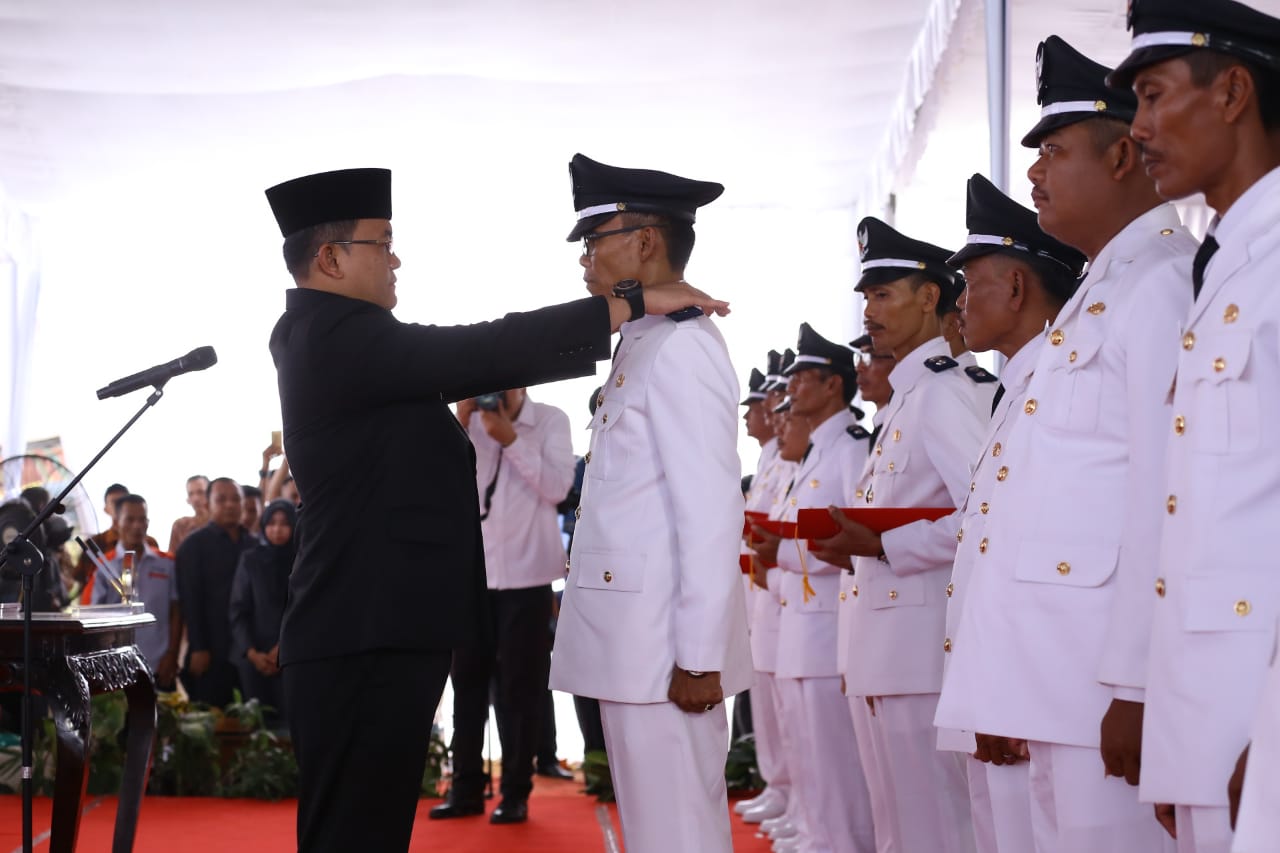 Bupati Muba Lantik 13 Kades Terpilih Di Sungai Lilin