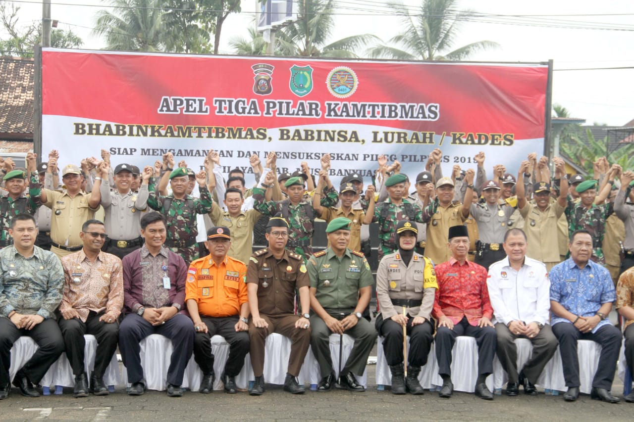 Apel Gelar Pasukan Operasi Lilin 2018, Tiga Pilar Kamtibmas Pemkab Muba Sinergitas Jaga Keamanan
