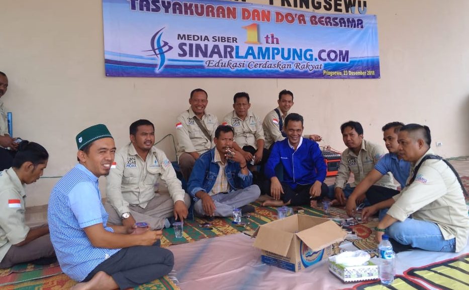 Nazarudin Hadiri HUT ke 1 Sinarlampung.com