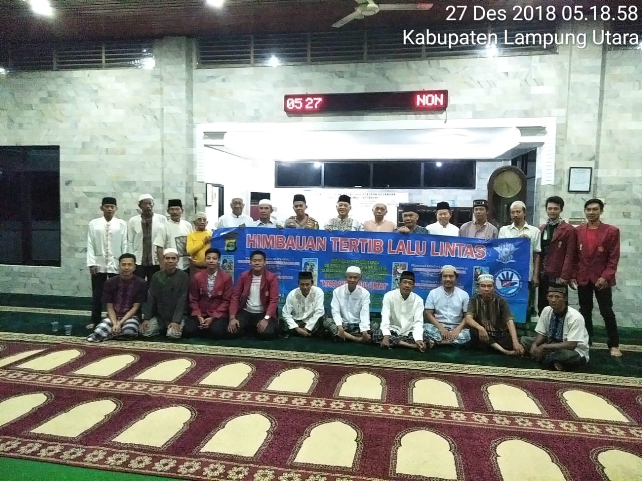 Bersama IMM, Kapolres Lampung Utara Gelar Safari Subuh