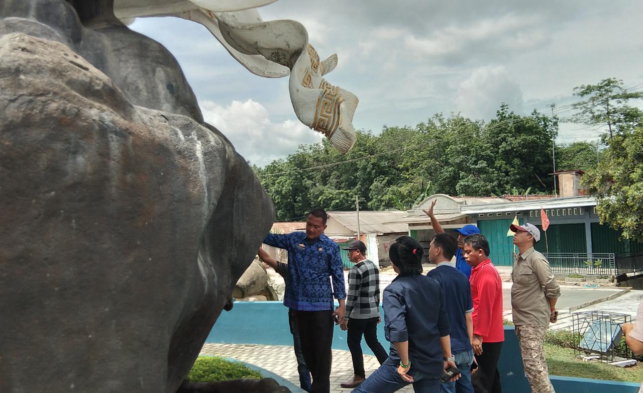 Dinas PUPR Akan Perbaiki Bangunan Rusak Tugu Rato Nago Bersanding