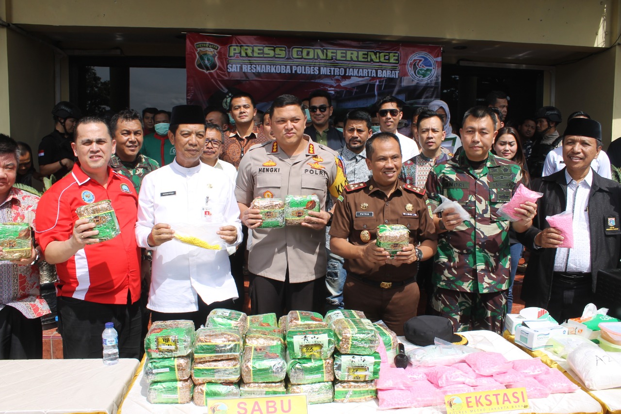 Polres Jakarta Barat Musnahkan Narkoba Senilai Rp66 Milyar Hasil Ungkap Periode 3 Bulan,