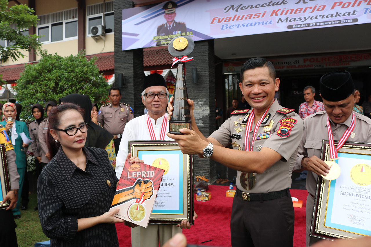 Gagas Evaluasi Kerja Polres Outdor Bersama Masyarakat Kapolres Kendal  Raih Penghargaan LEPRID