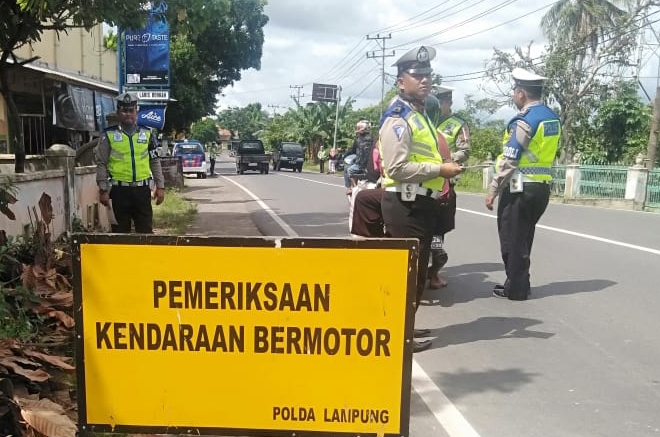 Satlantas Polres Tanggamus Rutin Gelar Operasi