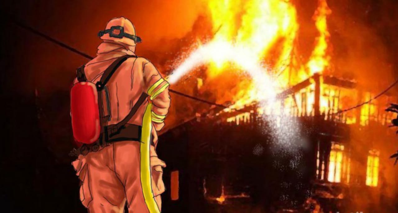 Pemukiman Padat Penduduk di Petamburan Terbakar Si Jago Merah