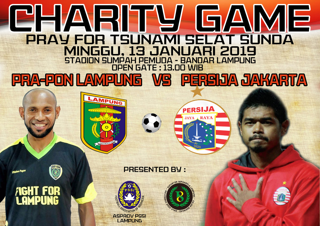 Persija Gelar Laga Amal Peduli Tsunami