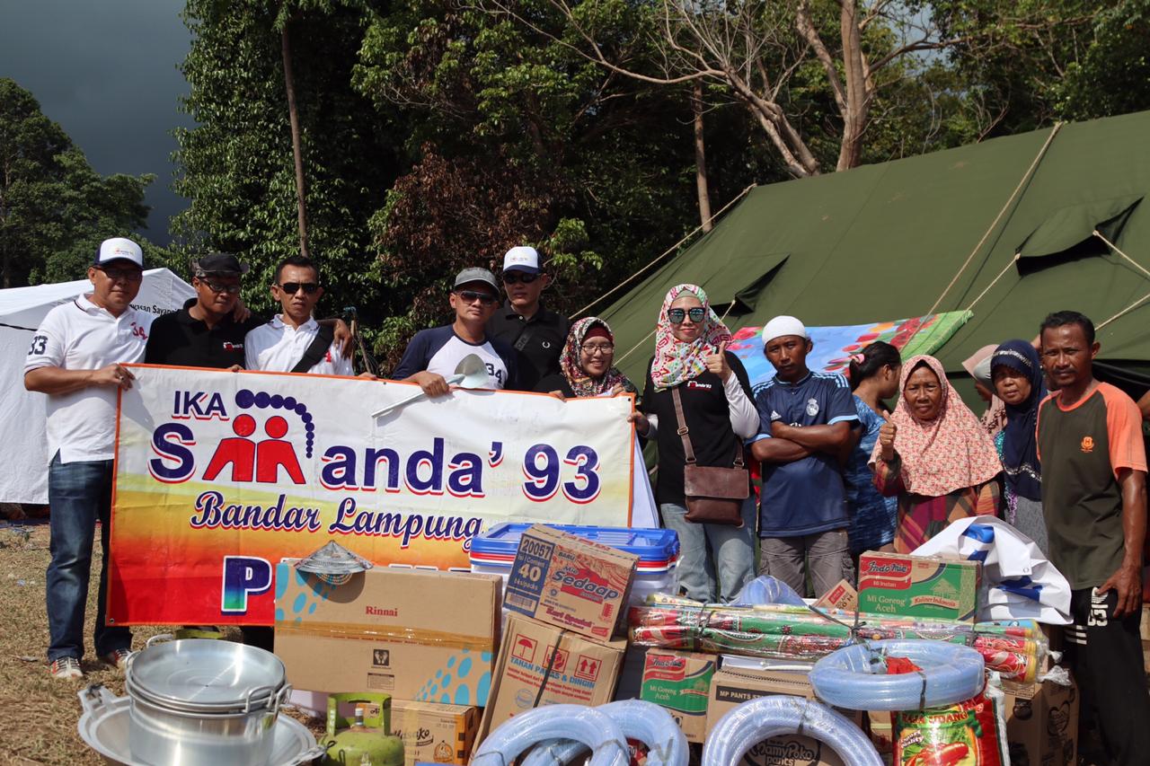 Kali Kedua IKA Smanda 93 Salurkan Bantuan Korban Tsunami
