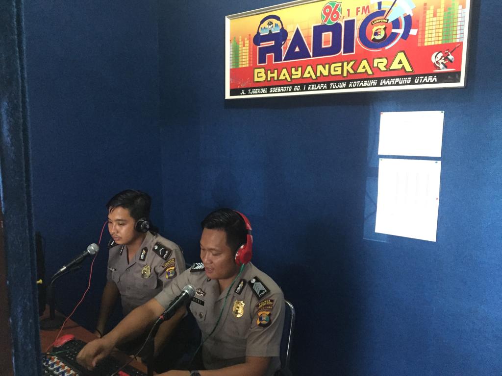 Radio Bhayangkara, Sarana Polres Lampura Sosialisasi Kamtibmas