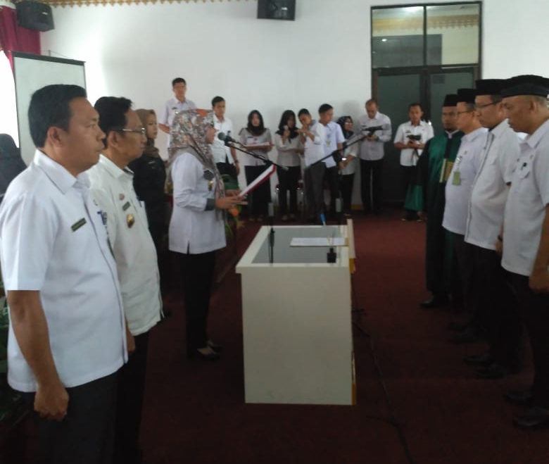 Bupati Tanggamus Lantik Pejabat Tinggi Pratama Hingga Fungsional