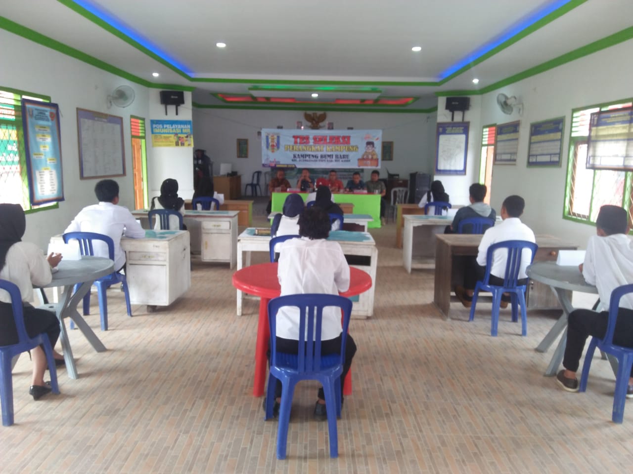 Kampung Bumi Baru Tes Seleksi Perangkat Kampung