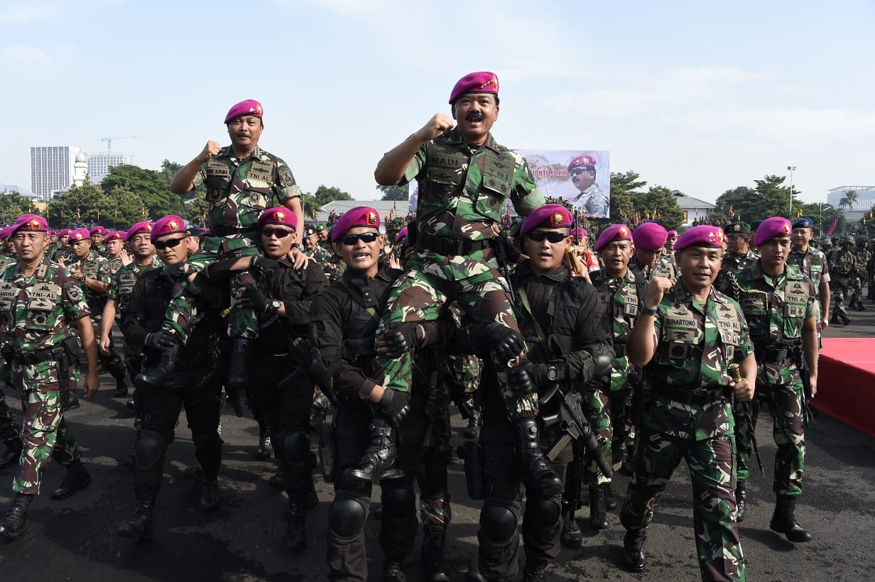 Apel Khusus Satuan Marinir Panglima TNI Ingatkan Filosofi Kemampuan Seorang Marinir