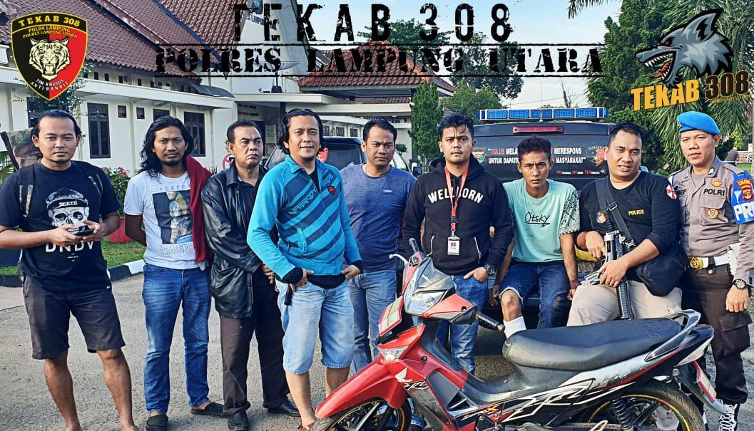 Tekab 308 Polres Lampung Utara Lumpuhkan Pelarian Tomi Ali