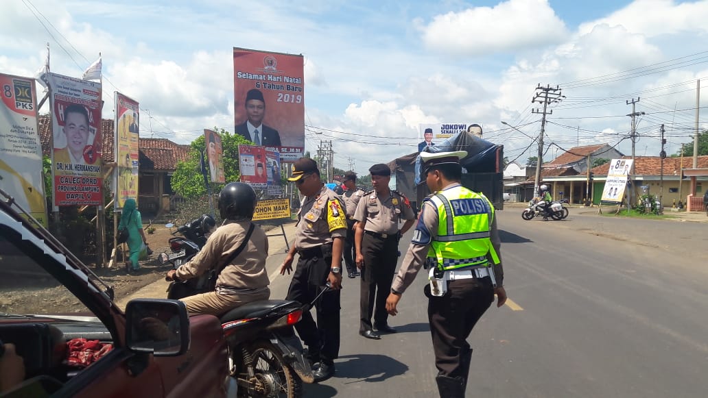 Polres Lampura Amankan 112 Sepeda Motor Tanpa Dokumen dan 2 Bilah Sajam, dalam Satu Pekan Razia K2YD