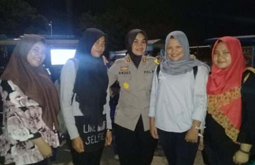 Polres Muba Sosialisasi Pemutaran Film Millenal Bahaya Narkoba