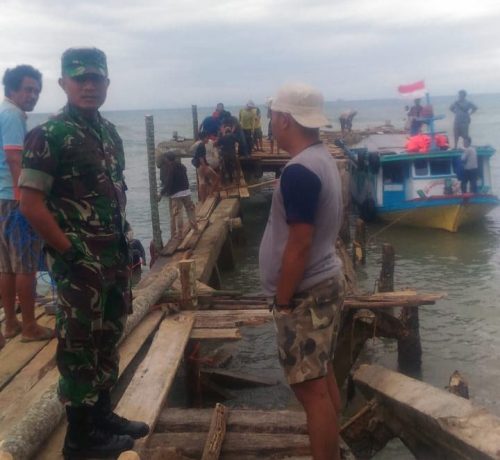 Kodim Lampung Selatan Akan Bangun Kembali Dermaga Canti Yang Rusak Akibat Tsunami