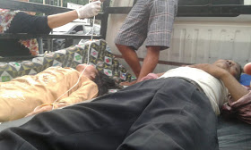 Enam Korban Kecelakaan Tunggal di Jalin Tengah Kampung Umpu Kencana Dilarikan ke RS Handayani Kotabumi