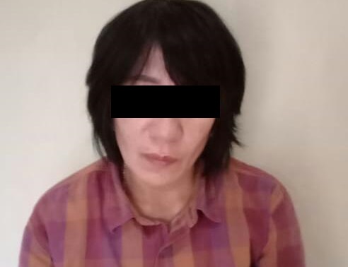 Sedang Gunakan Sabu Seorang Wanita Digeladang Kepolres Way Kanan.