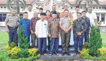 Ajak Jaga kamtibmas Pemilu 2019, Kapolres Lamteng Silaturahmi Dengan FKUB