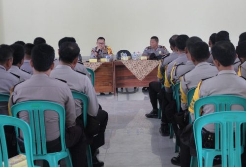 Anev Akhir Bulan, Kapolres Pesawaran Ingatkan Tugas Bhabinkamtibmas