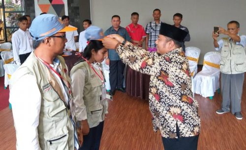 KPU Tubaba Kukuhkan 50 Relawan Demokrasi