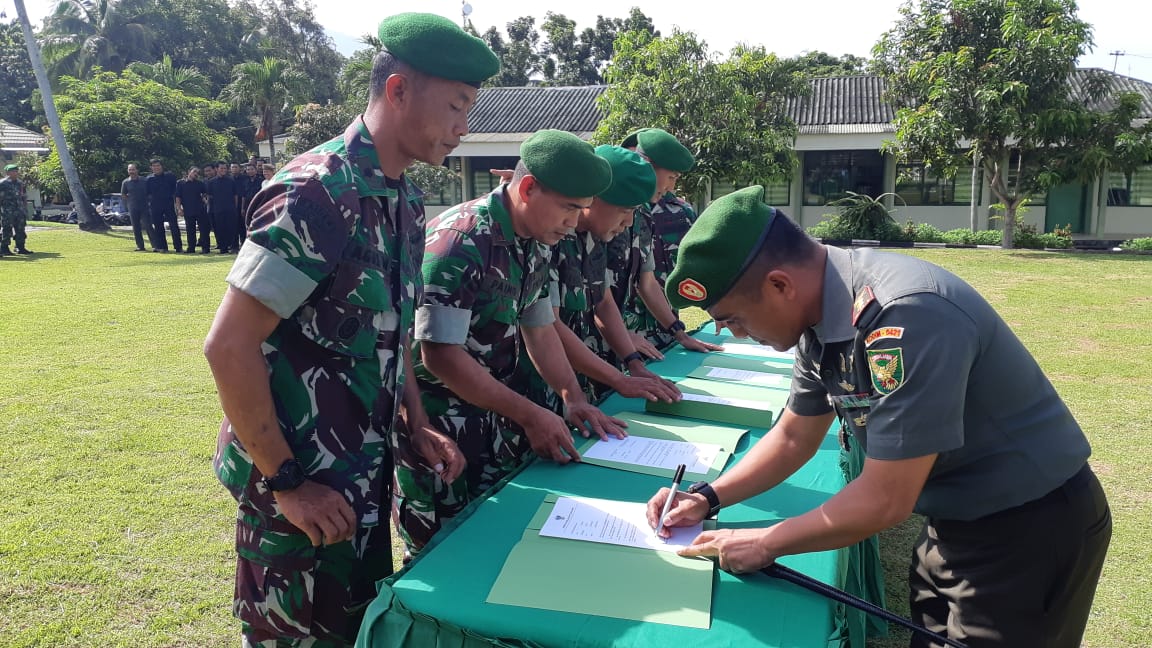 Sipil dan Tentara Kodim Lamsel Komitmen Integritas Untuk Tidak Melanggar
