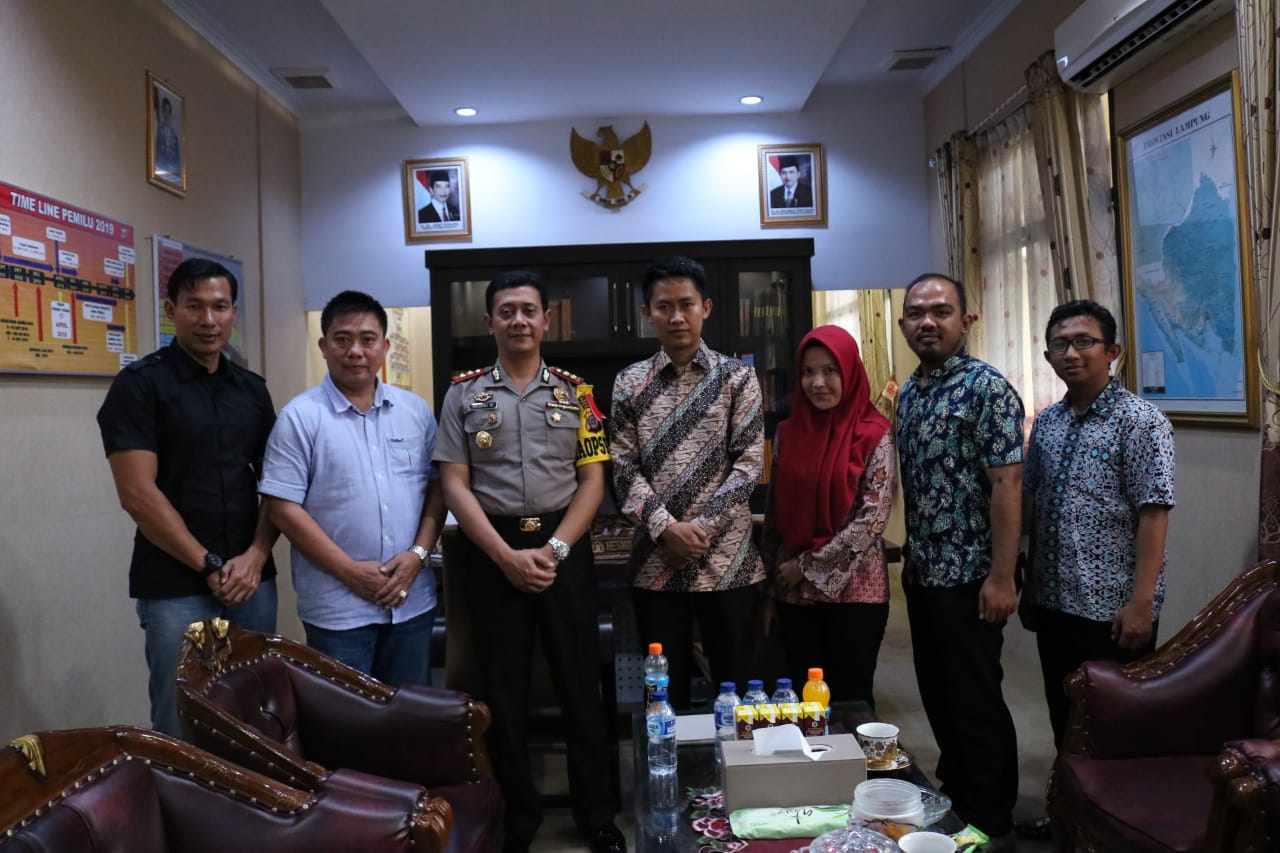 Bawaslu Pringsewu Kunjungi Polres Tanggamus