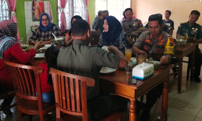 Pererat Silaturahim, Kapolres Lampung Utara Makan Siang Bersama Dandim