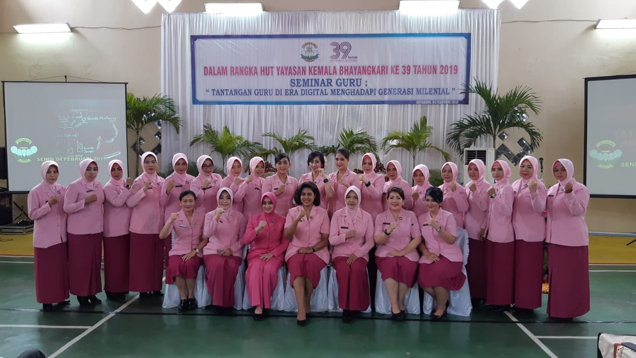 Sambut HUT YKB Ke- 39, Ketua Bhayangkari Daerah Lampung Gelar Seminar Guru di Lampung Utara