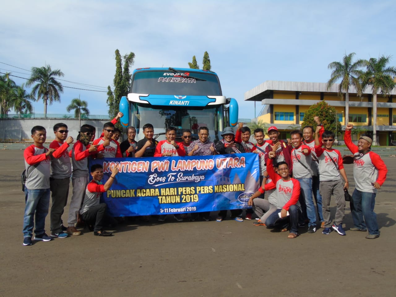 PWI Lampung Utara Goes to HPN 2019 Surabaya