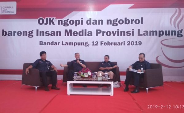 OJK Lampung Ngopi dan Ngobrol Bareng Wartawan