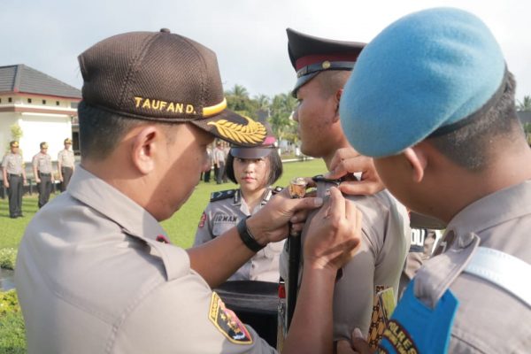 50 Bintara Baru Magang di Polres Lampung Timur