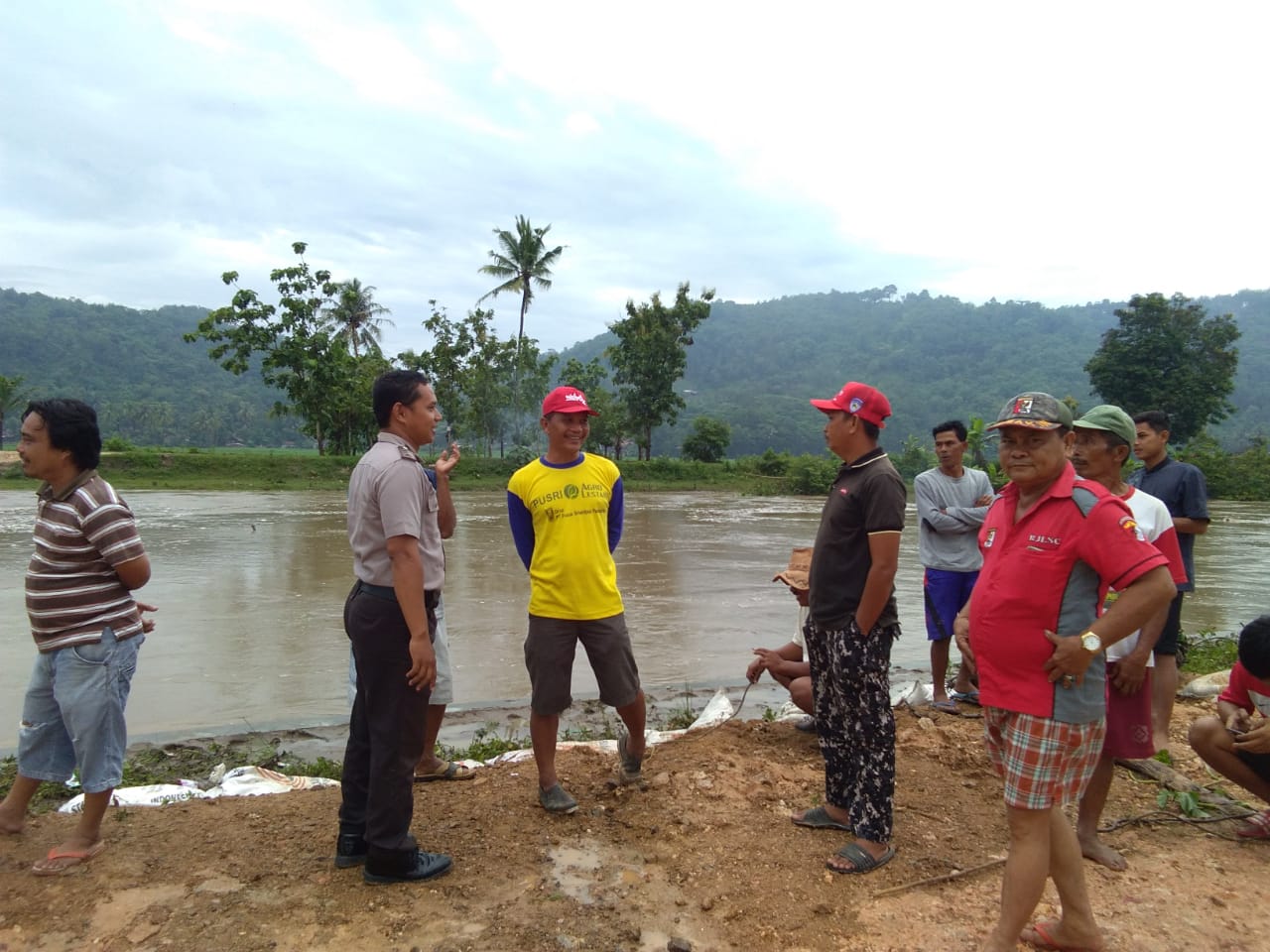 Tanggul Bendungan Way Gatel Pringsewu Jebol