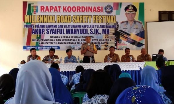 Suksesi MRSF Kapolres Tulang Bawang Ajak Rakor Kepsek SMA SMK se Tulang Bawang Dan Tubaba