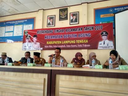 Kecamatan Seputih Agung Gelar Musrenbang 2019
