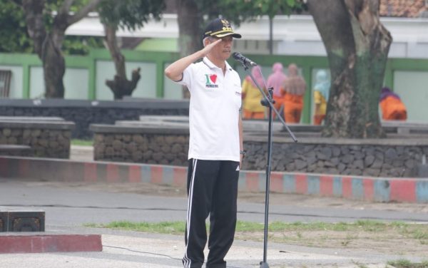 Rayakan HPSN 2019 Dan HUT Ke-10 Kabupaten Pringsewu Gelar Aksi Bersih-bersih Sampah