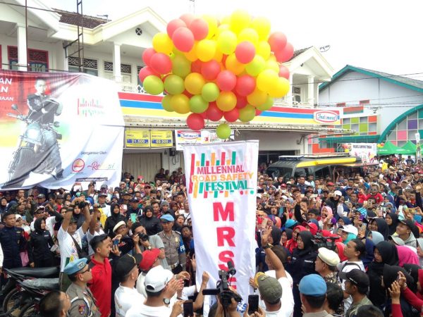 Polres Lamteng Gelar Milenial Road Safty Milenial