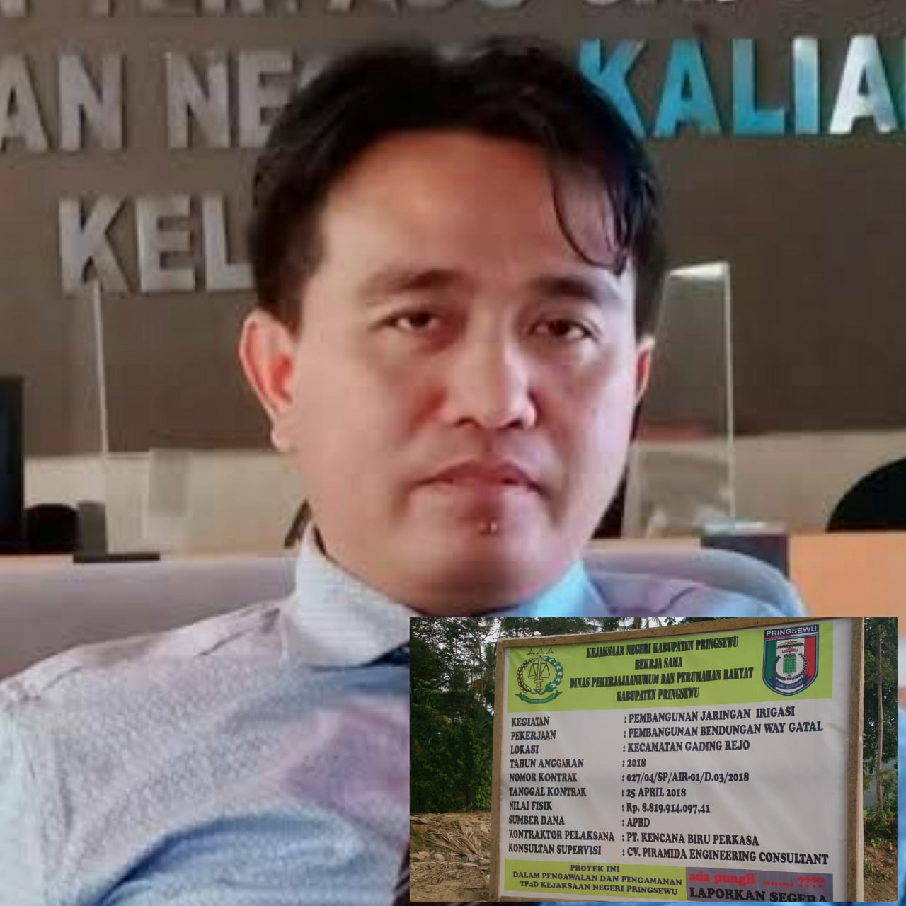 KPKAD Lampung Minta KPK Turun Periksa Proyek Bendungan Way Gatel Pringsewu Rp8,8 Miliar Dengan Kualitas Buruk
