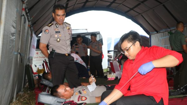 Korem 064/MY dan Polda Banten Aksi Donor Darah di RRI