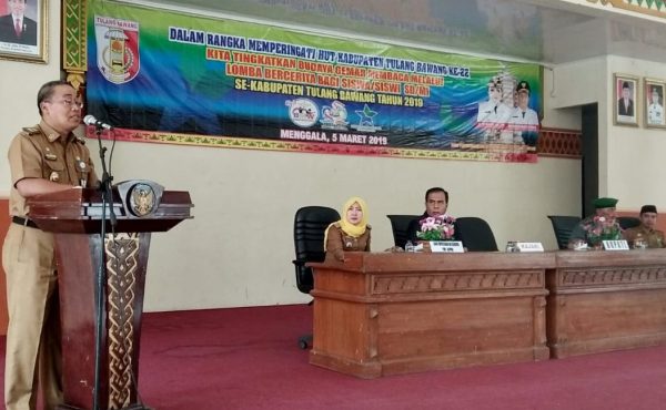 Untung Widodo Buka Lomba Bercerita Anak SD. MI Se Tulang Bawang