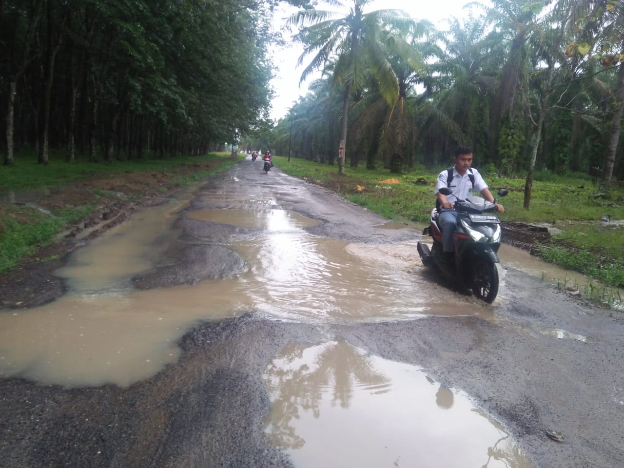 Lapor Pak AIM, Jalan Desa Padang Ratu Sungkai Utara Bertahun Tahun Rusak Parah
