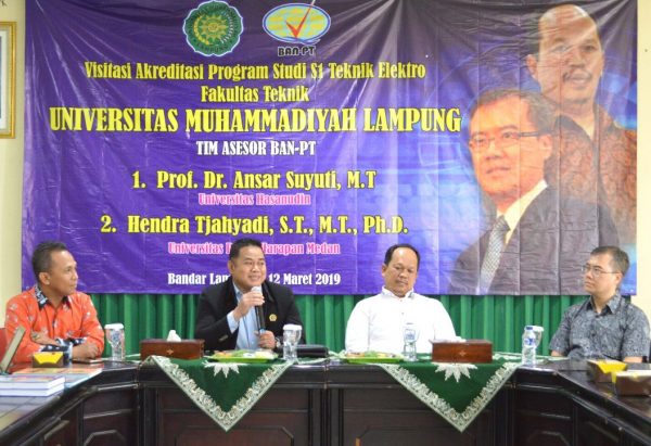Tim Asesor BAN-PT Re Akreditasi Program S1 Teknik Elektro UM Lampung