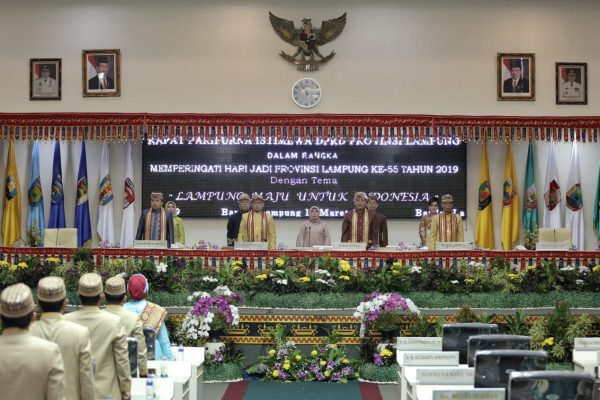DPRD Lampung Paripurna 55 Tahun Provinsi Lampung