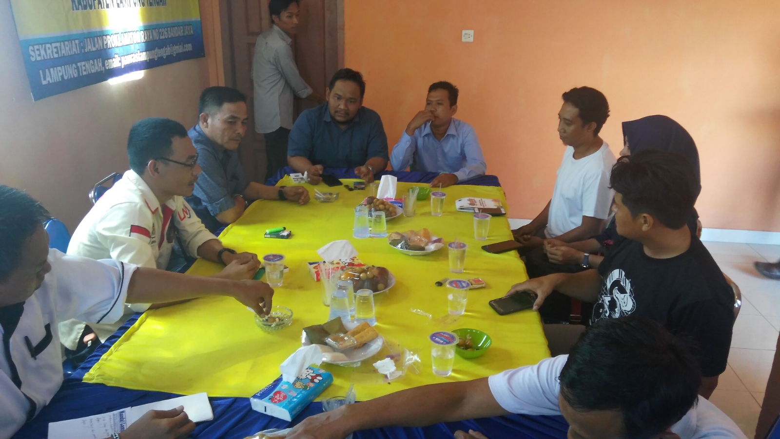 Mapillu PWI Lamteng Kordinasi Dengan Bawaslu