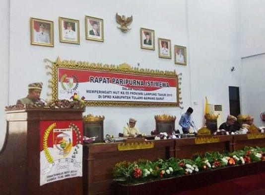 DPRD Tulang Bawang Barat Paripurna HUT ke 55 Provinsi Lampung