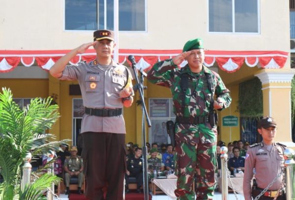 Polres Tanggamus Apel Gelar Ops Pemilu 2019