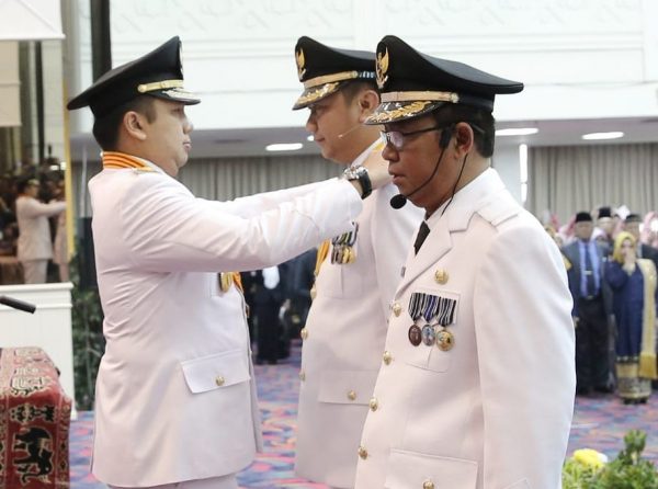 Gubernur Lantik Agung-Budi Utomo sebagai Bupati dan Wakil Bupati Lampung Utara 2019-2024