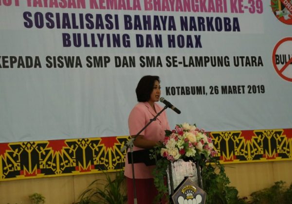 Ketua Bhayangkari Polda Lampung Sarie Purwadi Resmikan Kebun Hidroponix di Lampura