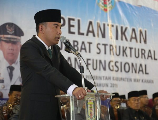 Lantik Pejabat Tinggi Pratama dan Adminitrator, Raden Adipati Surya Ingatkan Tanggung Jawab Abdi Negara