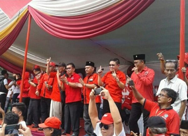 PDIP Lampung Kampanye Akbar di Kota Agung
